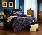 Dm479q Bedding Damask Dm479k Piece Luxury Gold Set Blue Queen 7 King
