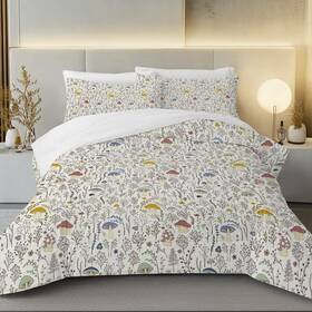 Beddingoutlet 784131523576 3 Pieces Mushroom Comforter Set Botanical Bedding Home Decor