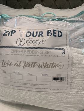 Beddy S 736309349853 Love At First White-king W Minky