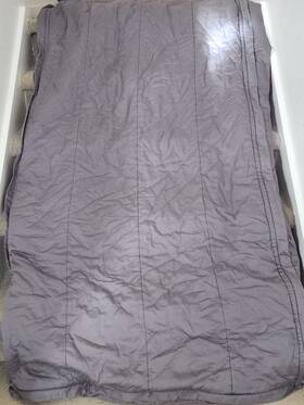 P01044 Beddys Parker Luxe Twin Sheets Comforter Zipper Bedding All In 1 Gray And White