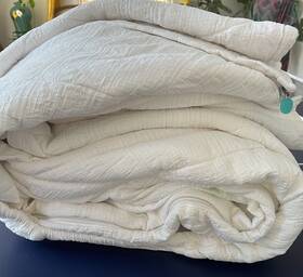 Flove404 Beddys Zipper Bedding Full Size White Comforter 74 Inch X 54