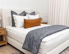 Qtaycot277 Beddys Full Zip Bedding All Cotton 54x75 2 Shams Taylor Luxe Bed Ease Euc