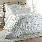 Bednlinens 8 Piece Queen Pinch Pleated Modern Bed In A Bag Comforter Sets White Lucila 682500554322
