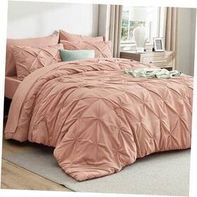 Us000121pfu Bedshe Bedsure Comforter Set Dusty Pink - Bed In A Bag Size Full 29