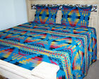 7010a Bedspread Size Reversible King West Southwestern Shams Western
