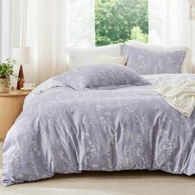 Bedsure 445010132144 Queen Comforter Set - Lavender Bed 3 Pieces Cute Floral Bedding