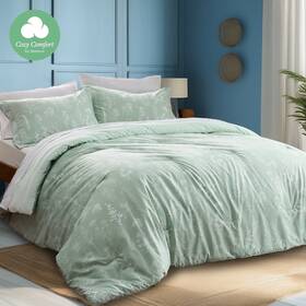 Bedsure 936574838999 Pb-xxzw Queen Comforter Set - Sage Green Cute Floral Bedding