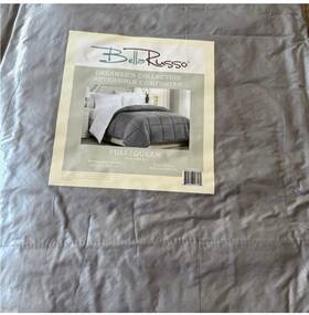 Inv00725 Bella Russo Dreamers Collection Reversible Gray Block Comforter Full/queen
