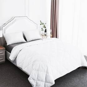 Hz-a54hzsm-dc-001k Besc Lightweight Wool Down Comforter Fill Power Duvet Insert King 90 Inch X 106 Whit