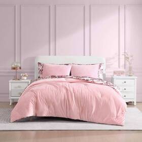 93533680 Betseyville Full/queen Velvet Duvet Cover Set Pink