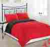 Bh1159-7q Cozy Bedding Beddings Reversible Down Alternative Comforter Set Queen Red Charcoal