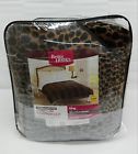 Bh45-001-799-74 Better Homes Gardens Ombre Cheetah Velvet Plush King 784857638462