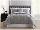 Bib1969gyfar-32 Truly Soft Arrow Pleated Grey Full Bed In 0783048020932