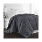 Bll-asdwnaltcmftr-gry-q Beckham Luxury Linens Hotel Collection Goose Down Comforter 080119075090