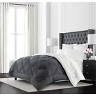 Bll-dmdrvsdwncmf-wht-gry-f-q Beckham Luxury Linens Hypoallergenic 080119081756