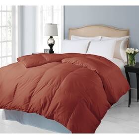 122531 Blue Ridge Cotton Hypoallergenic Down Alternative Comforter Brick