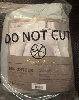 Blue Ridge 788904130909 Royal Luxe Microfiber Down Alternative Hypoallergenic Comforter King Size