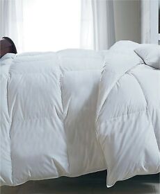 J06028 Blue Ridge Full Queen Comforter Cotton Twill Down Alternative White