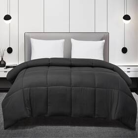 Blue Ridge Home Fashions 788904029210 Microfiber Light Weight Solid Down Alternative All Season Comforter - Hypoall