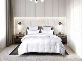 Blue Ridge Home Fashions 788904029371 500 Thread Count Damask Stripe 2 Cm Duraloft Down Al