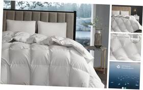Blue Ridge Home Fashions 788904922078 White Goose Down Fiber Comforter Full Queen Size - Full/queen All Season