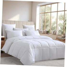 Fh140002 Blue Ridge Home Fashions Down Alternative Comforter King Size Organic Cotton Duvet Insert Hotel