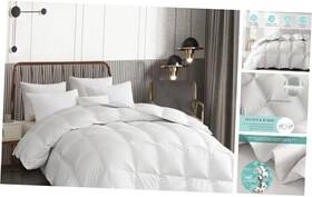Ms003015 Blue Ridge Home Fashions Goose Down Fiber Cotton Comforter Queen Size Duvet Insert Ultra-soft