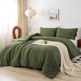 Bohopopm 799708190334 Ultra-soft King Size Comforter Sets - Cozy Polycotton Fabric 1 Fluffy Down
