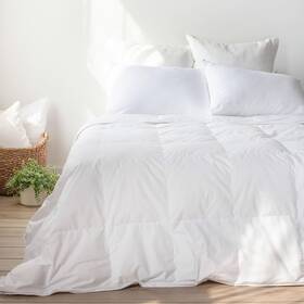 Bokser Home 810098936781 All Season Feather/down Duvet Insert Full/queen 90 Inch X94 100% Cotton