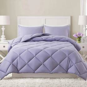 Branded 744110306958 Lightweight Queen Comforter Set With 2 Pillow Sham - 3 Pieces Quilted Down