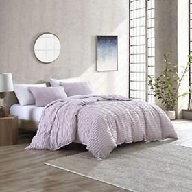 Brielle Home Mabel Comforter Set Tufted Textured Solid Wavy Boho Cotton 3pc