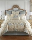 Brunswick Waterford New King 110 X 96 Comforter Ivory Spa Green Peach 420 038992024537