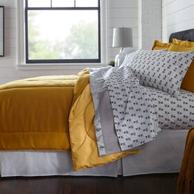 Brylanehome 196392650869 Bh Studio Reversible Comforter - Queen Gold Maize