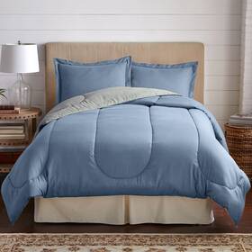 Brylanehome 196392682686 Bh Studio Reversible Comforter - Full Blue Smoke Dark Gray