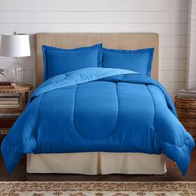 Brylanehome 196392950297 Bh Studio Reversible Comforter - Twin Ocean Blue Marine