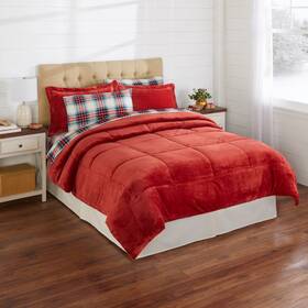Brylanehome 196438264111 Bh Studio Microfleece Comforter - Twin Paprika