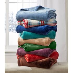 Brylanehome 196438264821 Bh Studio Microfleece Blanket - Full/queen Chocolate
