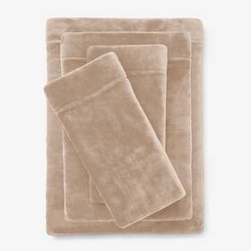 Brylanehome 196438265439 Bh Studio 4 Piece Microfleece Sheet Set - Twin Taupe