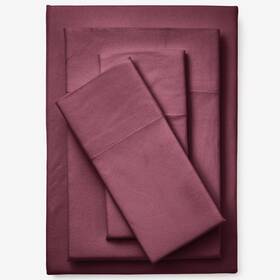 Brylanehome 196438267044 Bh Studio 4 Piece Microfleece Sheet Set - Full Eggplant