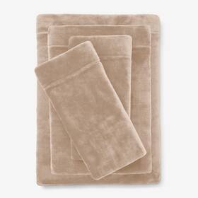 Brylanehome 196438267198 Bh Studio 4 Piece Microfleece Sheet Set - Full Taupe