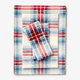 Brylanehome 196438268676 Bh Studio 4 Piece Microfleece Sheet Set - Queen Plaid Multi