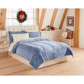 Brylanehome 196438268935 Bh Studio Microfleece Comforter - Twin Carolina Blue