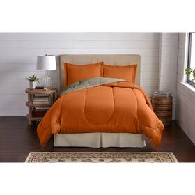 Brylanehome 196438667981 Bh Studio Reversible Comforter - Full Terracotta Taupe