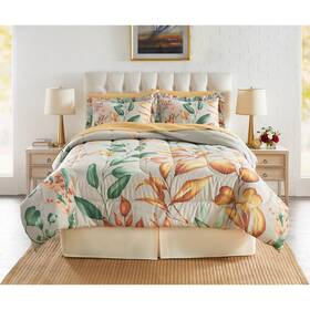 Brylanehome 196696888654 Bh Studio Reversible Comforter - Full Foliage