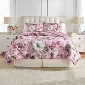 Brylanehome 197380281225 Eleanor Comforter Set - King Floral