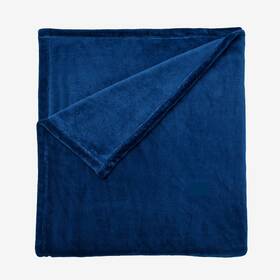 Brylanehome 199099253890 Bh Studio Microfleece Blanket - Twin Sapphire