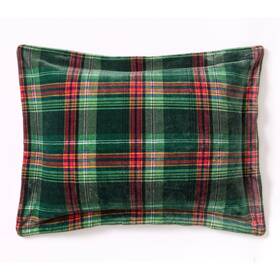 Brylanehome 199099276820 Bh Studio Microfleece Sham - Standard Green Plaid
