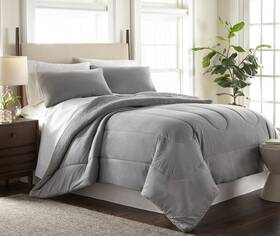 Brylanehome 718498958023 Reversible Micro Flannel Sherpa 3 Piece Comforter Set - Full/queen