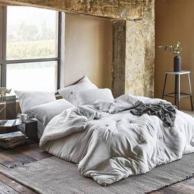 Byourbed 843249171359 Modal Yarn Dyed - Passive Gray Comforter Standard
