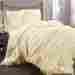 C07815p13 Lush Decor Queen Comforter Set 4 Piece Bedroom Pillow Shams Bed Skirt Soft Frilly Ivory New 708981420588